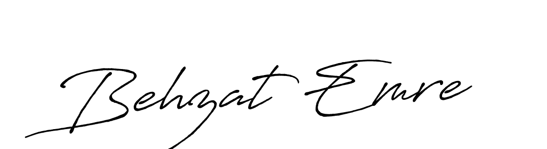 Design your own signature with our free online signature maker. With this signature software, you can create a handwritten (Antro_Vectra_Bolder) signature for name Behzat Emre. Behzat Emre signature style 7 images and pictures png