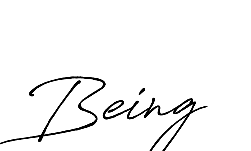 You should practise on your own different ways (Antro_Vectra_Bolder) to write your name (Being) in signature. don't let someone else do it for you. Being signature style 7 images and pictures png