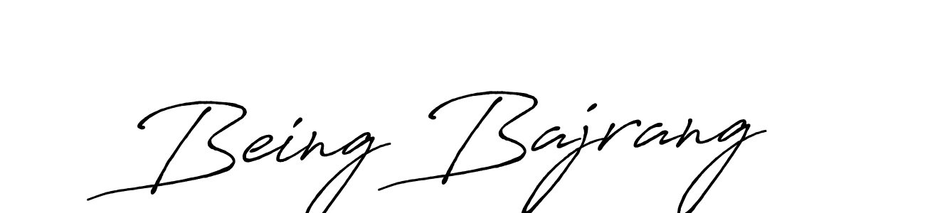 Being Bajrang stylish signature style. Best Handwritten Sign (Antro_Vectra_Bolder) for my name. Handwritten Signature Collection Ideas for my name Being Bajrang. Being Bajrang signature style 7 images and pictures png