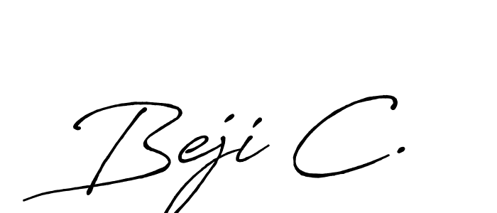 Once you've used our free online signature maker to create your best signature Antro_Vectra_Bolder style, it's time to enjoy all of the benefits that Beji C. name signing documents. Beji C. signature style 7 images and pictures png