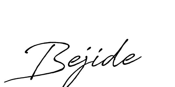 It looks lik you need a new signature style for name Bejide. Design unique handwritten (Antro_Vectra_Bolder) signature with our free signature maker in just a few clicks. Bejide signature style 7 images and pictures png