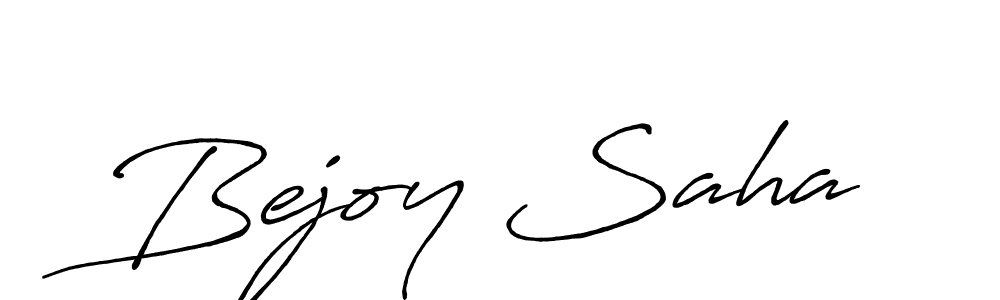 Create a beautiful signature design for name Bejoy Saha. With this signature (Antro_Vectra_Bolder) fonts, you can make a handwritten signature for free. Bejoy Saha signature style 7 images and pictures png