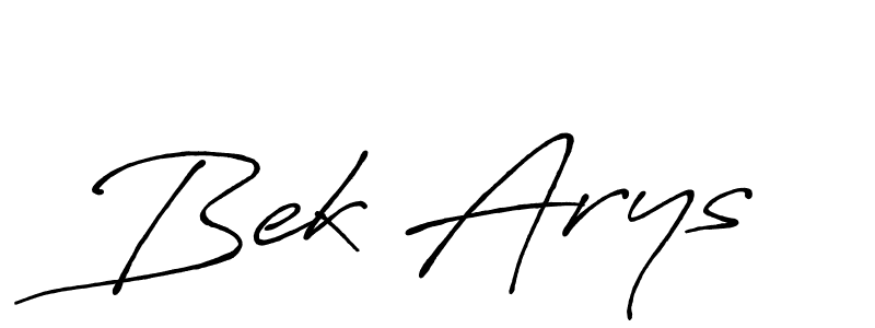 Bek Arys stylish signature style. Best Handwritten Sign (Antro_Vectra_Bolder) for my name. Handwritten Signature Collection Ideas for my name Bek Arys. Bek Arys signature style 7 images and pictures png