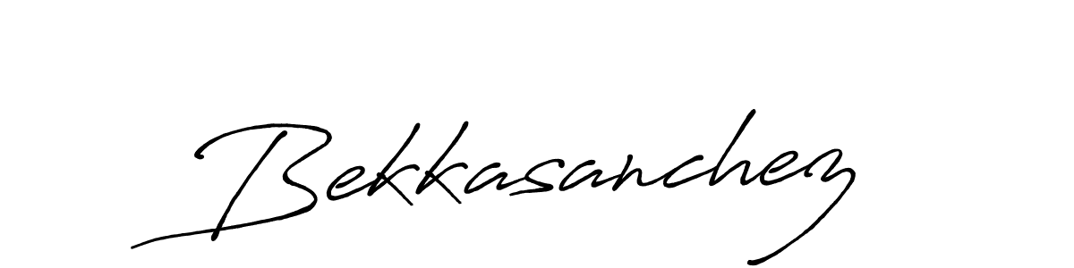 How to make Bekkasanchez signature? Antro_Vectra_Bolder is a professional autograph style. Create handwritten signature for Bekkasanchez name. Bekkasanchez signature style 7 images and pictures png