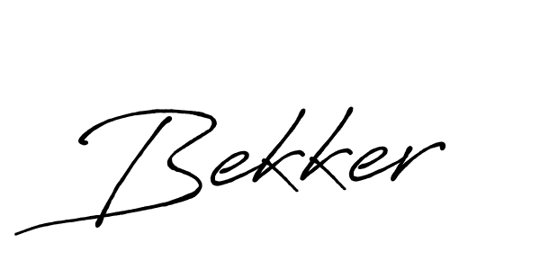 How to make Bekker signature? Antro_Vectra_Bolder is a professional autograph style. Create handwritten signature for Bekker name. Bekker signature style 7 images and pictures png