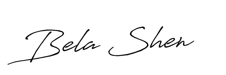 Once you've used our free online signature maker to create your best signature Antro_Vectra_Bolder style, it's time to enjoy all of the benefits that Bela Shen name signing documents. Bela Shen signature style 7 images and pictures png