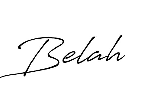 Use a signature maker to create a handwritten signature online. With this signature software, you can design (Antro_Vectra_Bolder) your own signature for name Belah. Belah signature style 7 images and pictures png