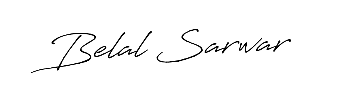 Make a beautiful signature design for name Belal Sarwar. With this signature (Antro_Vectra_Bolder) style, you can create a handwritten signature for free. Belal Sarwar signature style 7 images and pictures png