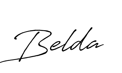 Create a beautiful signature design for name Belda. With this signature (Antro_Vectra_Bolder) fonts, you can make a handwritten signature for free. Belda signature style 7 images and pictures png