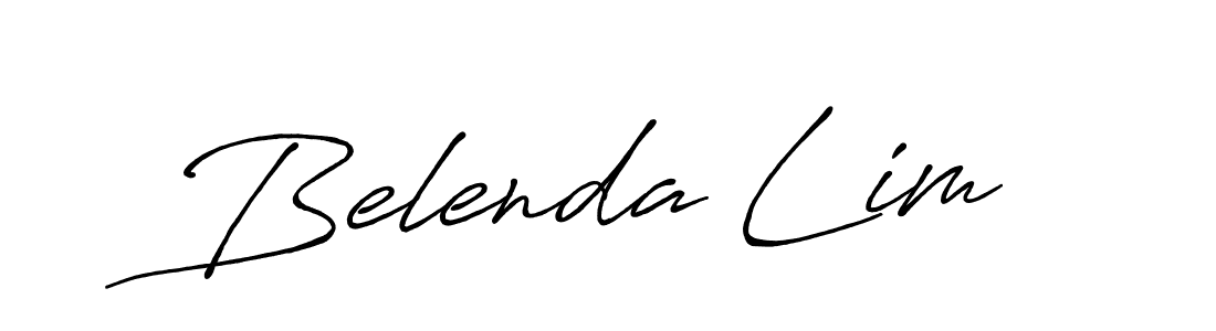 Make a beautiful signature design for name Belenda Lim. With this signature (Antro_Vectra_Bolder) style, you can create a handwritten signature for free. Belenda Lim signature style 7 images and pictures png