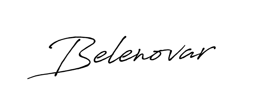 Belenovar stylish signature style. Best Handwritten Sign (Antro_Vectra_Bolder) for my name. Handwritten Signature Collection Ideas for my name Belenovar. Belenovar signature style 7 images and pictures png