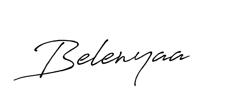 Belenyaa stylish signature style. Best Handwritten Sign (Antro_Vectra_Bolder) for my name. Handwritten Signature Collection Ideas for my name Belenyaa. Belenyaa signature style 7 images and pictures png