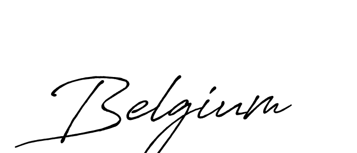 How to make Belgium name signature. Use Antro_Vectra_Bolder style for creating short signs online. This is the latest handwritten sign. Belgium signature style 7 images and pictures png