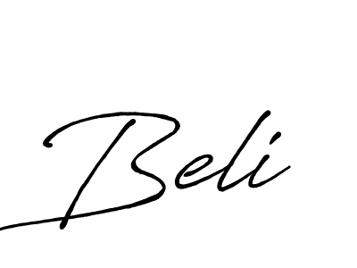 Create a beautiful signature design for name Beli. With this signature (Antro_Vectra_Bolder) fonts, you can make a handwritten signature for free. Beli signature style 7 images and pictures png