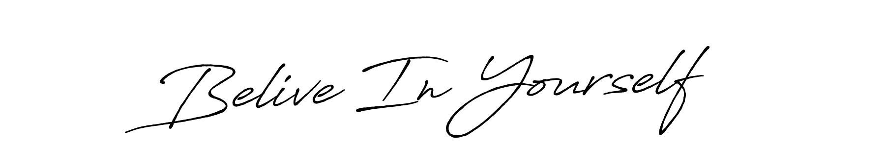 Similarly Antro_Vectra_Bolder is the best handwritten signature design. Signature creator online .You can use it as an online autograph creator for name Belive In Yourself. Belive In Yourself signature style 7 images and pictures png