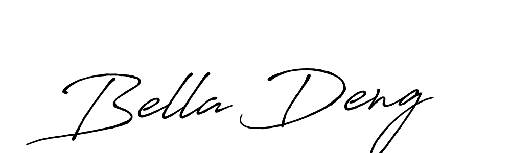 How to make Bella Deng name signature. Use Antro_Vectra_Bolder style for creating short signs online. This is the latest handwritten sign. Bella Deng signature style 7 images and pictures png