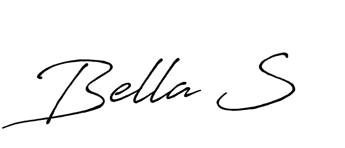 Bella S stylish signature style. Best Handwritten Sign (Antro_Vectra_Bolder) for my name. Handwritten Signature Collection Ideas for my name Bella S. Bella S signature style 7 images and pictures png