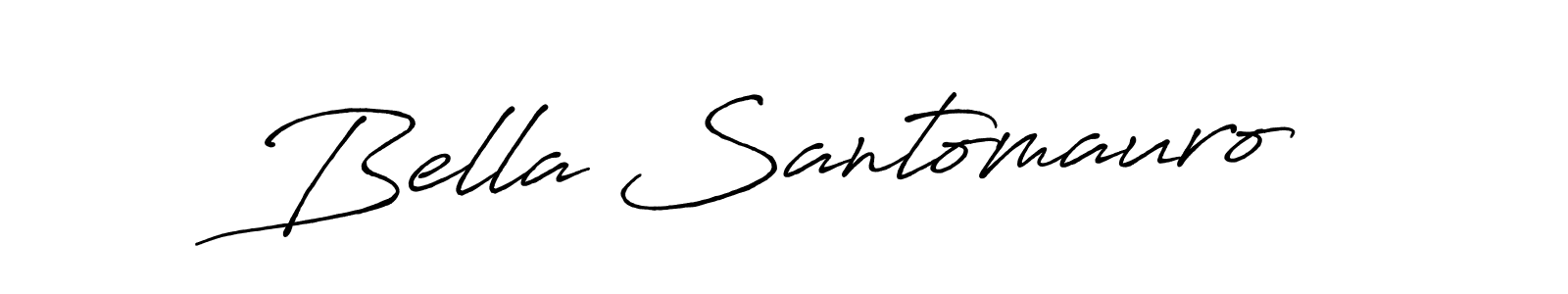 Antro_Vectra_Bolder is a professional signature style that is perfect for those who want to add a touch of class to their signature. It is also a great choice for those who want to make their signature more unique. Get Bella Santomauro name to fancy signature for free. Bella Santomauro signature style 7 images and pictures png