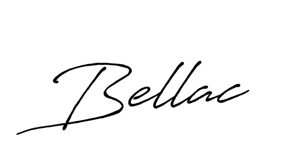 Use a signature maker to create a handwritten signature online. With this signature software, you can design (Antro_Vectra_Bolder) your own signature for name Bellac. Bellac signature style 7 images and pictures png