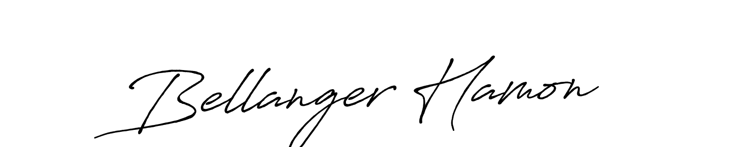 Create a beautiful signature design for name Bellanger Hamon. With this signature (Antro_Vectra_Bolder) fonts, you can make a handwritten signature for free. Bellanger Hamon signature style 7 images and pictures png