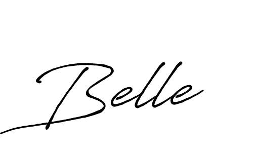 Make a beautiful signature design for name Belle. With this signature (Antro_Vectra_Bolder) style, you can create a handwritten signature for free. Belle signature style 7 images and pictures png