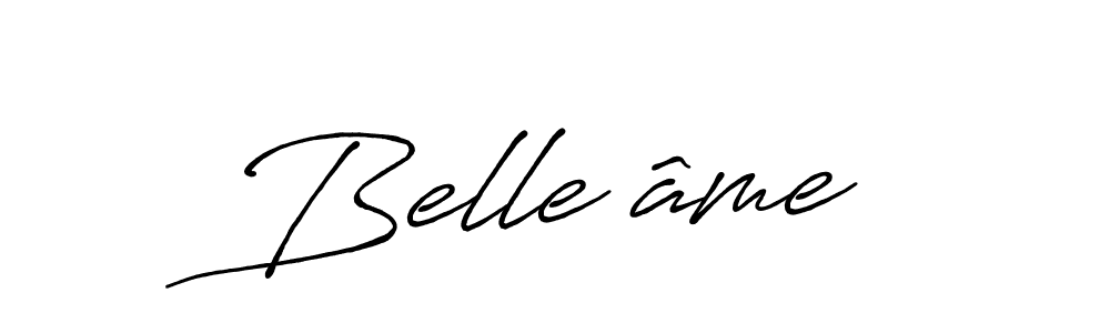 if you are searching for the best signature style for your name Belle âme. so please give up your signature search. here we have designed multiple signature styles  using Antro_Vectra_Bolder. Belle âme signature style 7 images and pictures png
