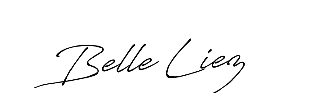 You should practise on your own different ways (Antro_Vectra_Bolder) to write your name (Belle Liez) in signature. don't let someone else do it for you. Belle Liez signature style 7 images and pictures png