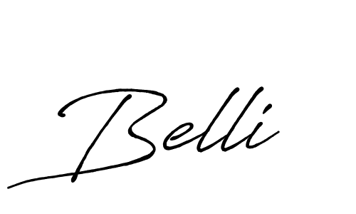 How to make Belli signature? Antro_Vectra_Bolder is a professional autograph style. Create handwritten signature for Belli name. Belli signature style 7 images and pictures png