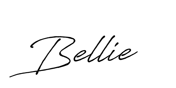 How to make Bellie signature? Antro_Vectra_Bolder is a professional autograph style. Create handwritten signature for Bellie name. Bellie signature style 7 images and pictures png