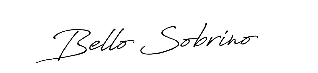 Bello Sobrino stylish signature style. Best Handwritten Sign (Antro_Vectra_Bolder) for my name. Handwritten Signature Collection Ideas for my name Bello Sobrino. Bello Sobrino signature style 7 images and pictures png