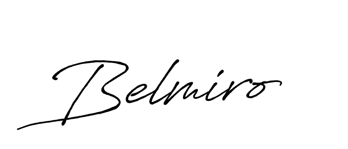 Design your own signature with our free online signature maker. With this signature software, you can create a handwritten (Antro_Vectra_Bolder) signature for name Belmiro. Belmiro signature style 7 images and pictures png