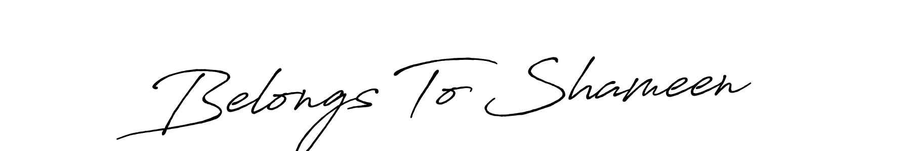 if you are searching for the best signature style for your name Belongs To Shameen. so please give up your signature search. here we have designed multiple signature styles  using Antro_Vectra_Bolder. Belongs To Shameen signature style 7 images and pictures png