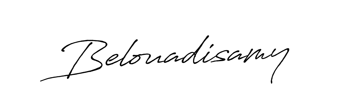 The best way (Antro_Vectra_Bolder) to make a short signature is to pick only two or three words in your name. The name Belouadisamy include a total of six letters. For converting this name. Belouadisamy signature style 7 images and pictures png