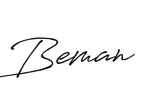 Make a beautiful signature design for name Beman. Use this online signature maker to create a handwritten signature for free. Beman signature style 7 images and pictures png