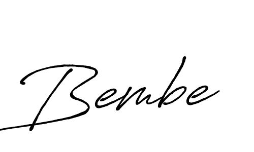 Similarly Antro_Vectra_Bolder is the best handwritten signature design. Signature creator online .You can use it as an online autograph creator for name Bembe. Bembe signature style 7 images and pictures png