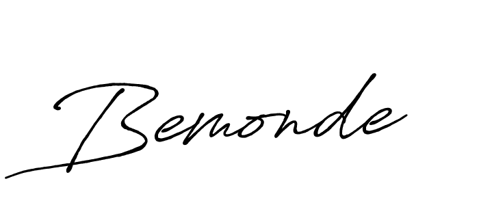 How to make Bemonde name signature. Use Antro_Vectra_Bolder style for creating short signs online. This is the latest handwritten sign. Bemonde signature style 7 images and pictures png