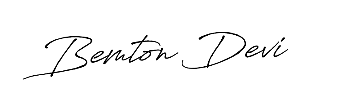 You can use this online signature creator to create a handwritten signature for the name Bemton Devi. This is the best online autograph maker. Bemton Devi signature style 7 images and pictures png