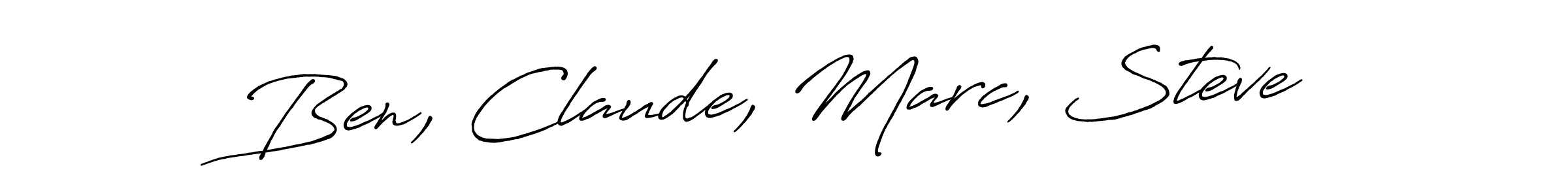 Make a beautiful signature design for name Ben, Claude, Marc, Steve. Use this online signature maker to create a handwritten signature for free. Ben, Claude, Marc, Steve signature style 7 images and pictures png