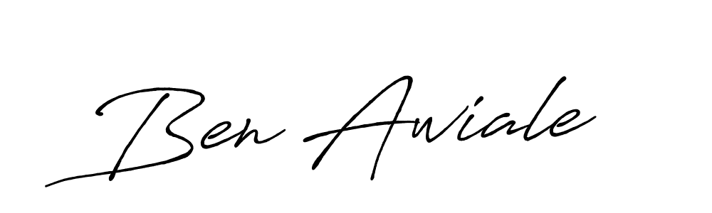 Ben Awiale stylish signature style. Best Handwritten Sign (Antro_Vectra_Bolder) for my name. Handwritten Signature Collection Ideas for my name Ben Awiale. Ben Awiale signature style 7 images and pictures png