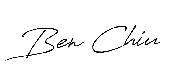 Make a beautiful signature design for name Ben Chiu. With this signature (Antro_Vectra_Bolder) style, you can create a handwritten signature for free. Ben Chiu signature style 7 images and pictures png