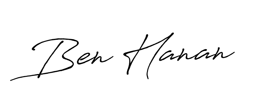 The best way (Antro_Vectra_Bolder) to make a short signature is to pick only two or three words in your name. The name Ben Hanan include a total of six letters. For converting this name. Ben Hanan signature style 7 images and pictures png