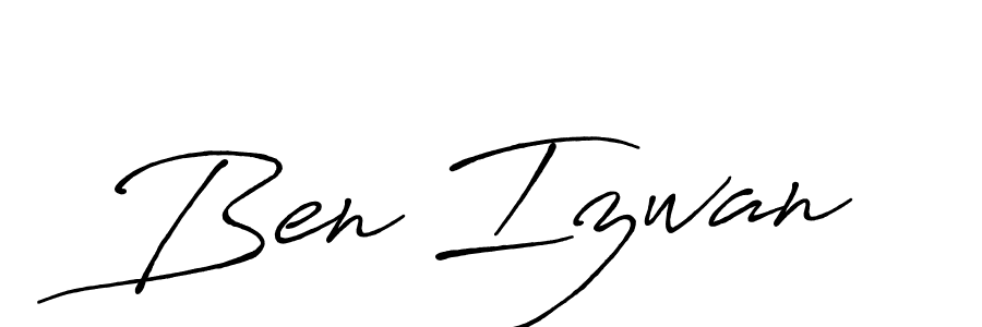 Make a beautiful signature design for name Ben Izwan. With this signature (Antro_Vectra_Bolder) style, you can create a handwritten signature for free. Ben Izwan signature style 7 images and pictures png