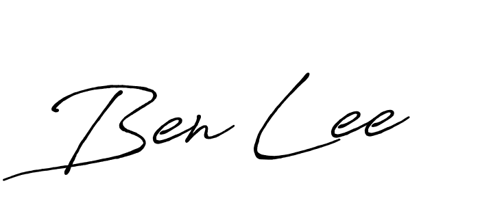 Create a beautiful signature design for name Ben Lee. With this signature (Antro_Vectra_Bolder) fonts, you can make a handwritten signature for free. Ben Lee signature style 7 images and pictures png