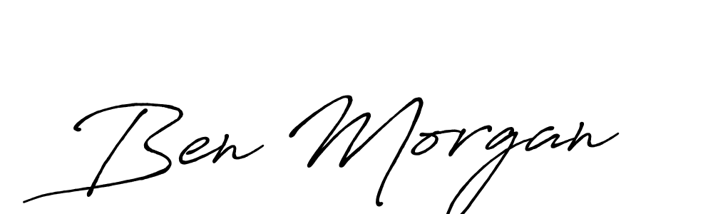 Create a beautiful signature design for name Ben Morgan. With this signature (Antro_Vectra_Bolder) fonts, you can make a handwritten signature for free. Ben Morgan signature style 7 images and pictures png