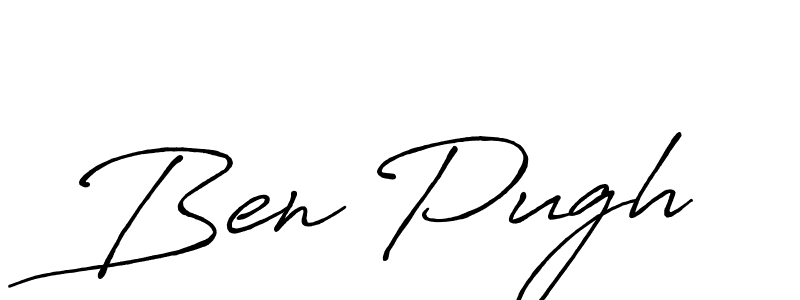 Design your own signature with our free online signature maker. With this signature software, you can create a handwritten (Antro_Vectra_Bolder) signature for name Ben Pugh. Ben Pugh signature style 7 images and pictures png