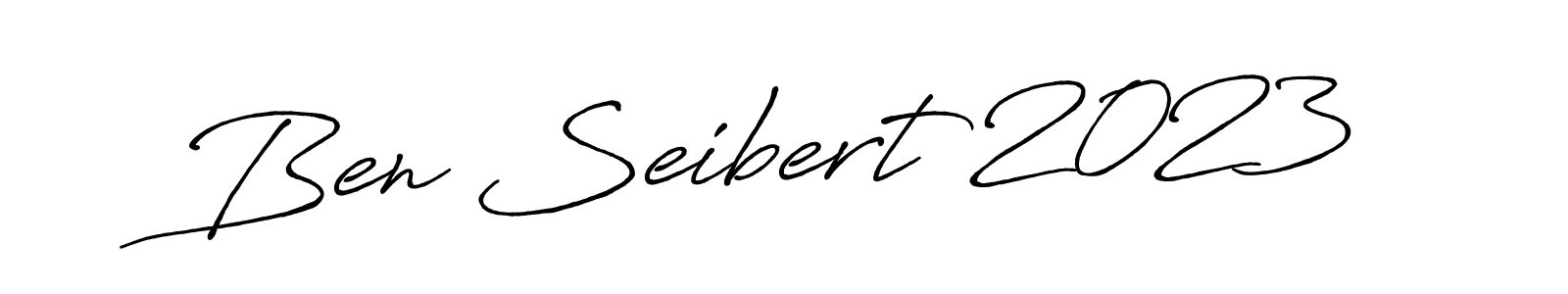 Use a signature maker to create a handwritten signature online. With this signature software, you can design (Antro_Vectra_Bolder) your own signature for name Ben Seibert 2023. Ben Seibert 2023 signature style 7 images and pictures png