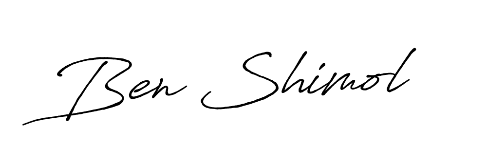 The best way (Antro_Vectra_Bolder) to make a short signature is to pick only two or three words in your name. The name Ben Shimol include a total of six letters. For converting this name. Ben Shimol signature style 7 images and pictures png