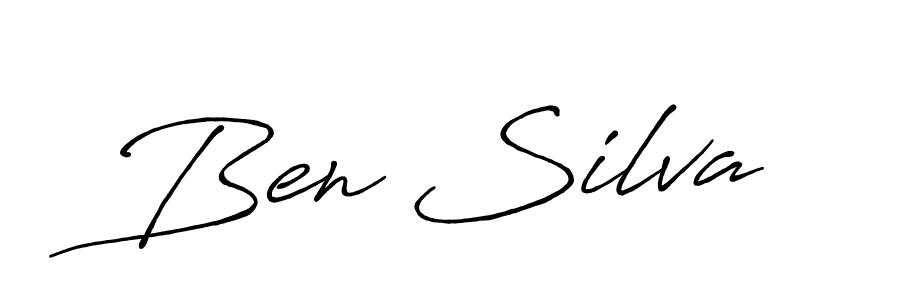 Ben Silva stylish signature style. Best Handwritten Sign (Antro_Vectra_Bolder) for my name. Handwritten Signature Collection Ideas for my name Ben Silva. Ben Silva signature style 7 images and pictures png