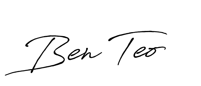 Also we have Ben Teo name is the best signature style. Create professional handwritten signature collection using Antro_Vectra_Bolder autograph style. Ben Teo signature style 7 images and pictures png