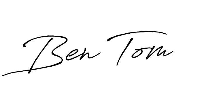 How to make Ben Tom signature? Antro_Vectra_Bolder is a professional autograph style. Create handwritten signature for Ben Tom name. Ben Tom signature style 7 images and pictures png